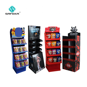 Top bán xách tay có thể gập lại giản dị góc Kệ hiển thị các tông đứng vật liệu tái chế cho freestanding dễ dàng lắp ráp - Product Image 1