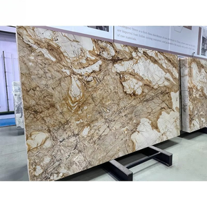 Dalle en marbre Calacatta Gold pour îlot de cuisine, table basse, hôtel et villa, applications murales et de sol décoratives, produit de carrelage - Product Image 3