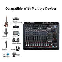 Mixeur audio 12 canaux GAX-TF14 Pro avec double effet DSP et interface USB pour salle de diffusion de performances en direct