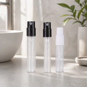 Pen Style <b>Perfume</b> <b>Atomizer</b> 10ml Glass Spray Bottle Empty <b>Refillable</b> Black Fine Mist Pump for <b>Travel</b> Cosmetic Sample Wholesale - Product Image 1