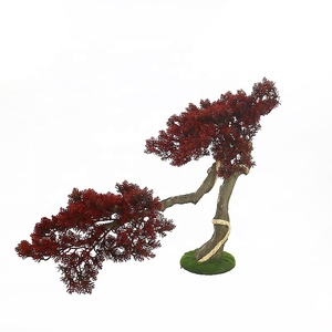 รูปสีเขียวต้นสนพลาสติก<span class=keywords><strong>บอน</strong></span>ไซสำหรับตกแต่งบ้าน - Product Image 3