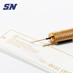 Gold Coated Microblading Needles 3R 5R Shading Nano Blades Anti Allergy PMU Eyebrow Tattoo Tools - Product Image 4
