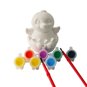 Elsas Trứng Gà Con Phục Sinh Kèm Đồ Chơi Bộ Dụng Cụ Sơn Thạch Cao Tượng Gốm Trang Trí Bộ Vật Liệu Sơn Tự Làm - Product Image 1