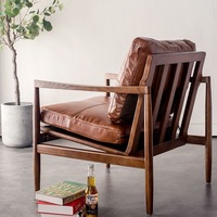 Fauteuil de salon rétro en bois massif de style chinois