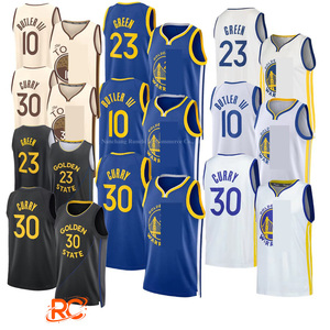En gros 2026 <span class=keywords><strong>Golden</strong></span> State Maillot et short de basketball américain brodés pour hommes et jeunes 30 # <span class=keywords><strong>Stephen</strong></span> <span class=keywords><strong>Curry</strong></span> 23 # Vert 10 # Butler - Product Image 1