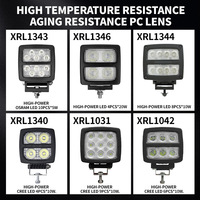 Lámpara de Trabajo LED Nórdica de 60w 90w 55w, Cuadrada, Resistente al Agua, para Vehículos Industriales, Excavadoras, Camiones, Tractores, 12v 24v