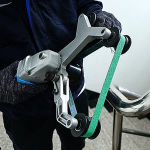 Harpow Power Tool 800W 7A Polisseuse de tuyaux à vitesse variable Ponceuse à bande Machine <span class=keywords><strong>électrique</strong></span> pour le polissage des métaux en acier inoxydable - Product Image 5