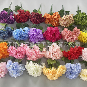 <b>Hydrangea</b> <b>Artificial</b> Flowers Single Branch Silk High Simulation Wedding Home Decor Props - Product Image 2