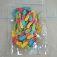 Bonbons Gommeux Halal en Gros Saveur Fruitée Sucrés et Moelleux en Forme de Vers de Sable, Revêtus de Sucre, Fabricant de Bonbons à Mâcher