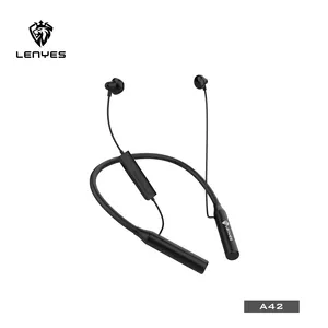 नई उत्पाद LENYES A42 hd शोर कमी चुंबकीय कॉलर चुंबकीय TF कार्ड वायरलेस हेडसेट बीटी 5.0 में-कान Earbuds