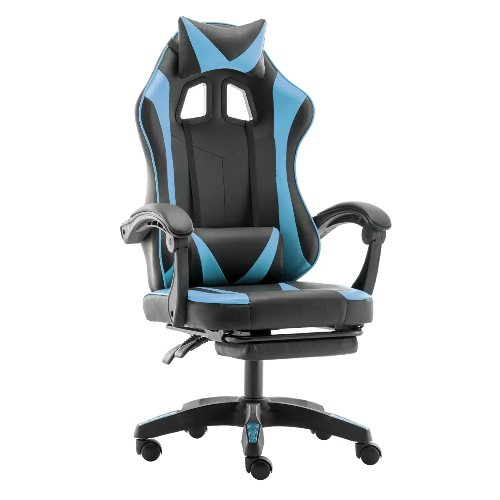 Chaise à dossier haut Chaises de jeux vidéo ergonomiques Chaise inclinable réglable en hauteur avec soutien lombaire A