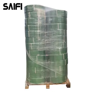 Customization green embossed pallet packing strapping plastic pet strap belt for packaging