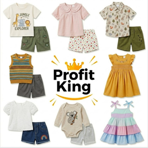 Conjunto de Verano para Niños, 2 Piezas de Manga Corta en Tela Suave, Estilos Variados, Envío Combinado - Product Image 1