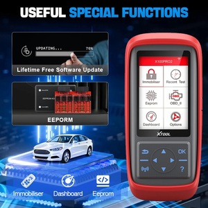 เครื่องโปรแกรมกุญแจรถยนต์ X100 Pro2 ระดับมืออาชีพ รองรับฟังก์ชัน OBD2 ทั้งหมด รวมถึงการเขียนโค้ด EEPROM - Product Image 4