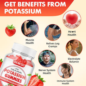 Gomitas de Cloruro de Potasio, Apoyo para el Equilibrio de Electrolitos y la Salud Muscular para Adultos - Product Image 2