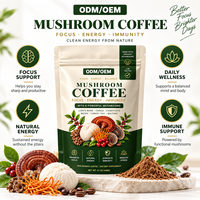 Poudre de café aux champignons OEM Lion's Mane, Reishi, Chaga, Cordyceps – Mélange énergisant et bien-être – Marque privée – Vente en gros en vrac