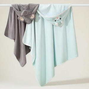 <span class=keywords><strong>Cape</strong></span> de bain super douce pour bébé, 90x90cm,300 g/m², peignoir absorbant, sans perte, <span class=keywords><strong>polaire</strong></span> corail - Product Image 3