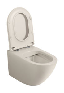 Toilette moderne à citerne dissimulée suspendue au mur sanitaire en céramique <span class=keywords><strong>taupe</strong></span> - Product Image 4
