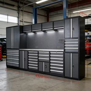 Équipement d'atelier personnalisable, armoire à outils en métal, fabriquée en acier à fermeture douce, adaptée à <span class=keywords><strong>l</strong></span>'atelier, au <span class=keywords><strong>garage</strong></span>, aux quincailleries, aux meubles - Product Image 5
