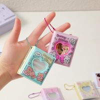 Mini album de collection de 2 pouces à motif dessin animé 'Girl love', avec découpe, pour autocollants 'Big Head', porte-clés et cartes