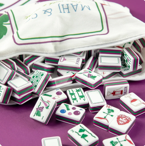 Vineyard Vibes Grape Pattern Mahjong Mat Anti-Slip Foldable Waterproof American Mahjong <b>Table</b> Pad - Product Image 5