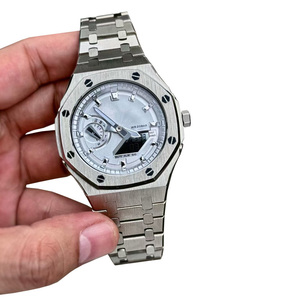 Kit de luxe Lionorm en or givré pour accessoires de remplacement <span class=keywords><strong>2100</strong></span>, bracelets de montre en acier inoxydable 316 de 4e génération pour <span class=keywords><strong>Casio</strong></span> <span class=keywords><strong>GA</strong></span>-<span class=keywords><strong>2100</strong></span> - Product Image 3