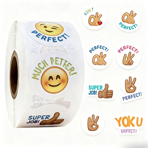 ملصقات مخصصة على شكل لفافة لمقاهي القهوة، وأماكن تناول الوجبات الخفيفة، وبرامج الولاء للعملاء، وملصقات ترويجية لاصقة بالجملة - Product Image 6