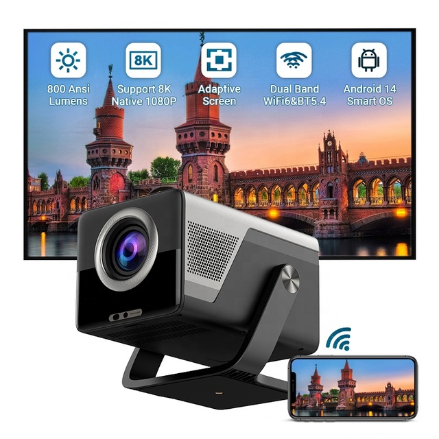 Hotack X7AR Ultra 8000lm Lumens LCD LED Portable Smart Android TV Mini Home Theater Video Projector 4k