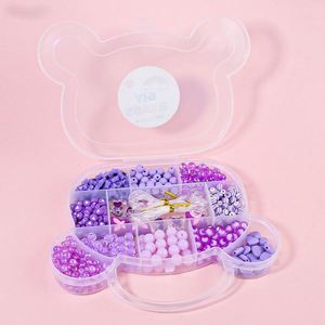 Accessoires de bijoux DIY : Ensemble de perles personnalisées pour bracelets et colliers, boîte à ours - Product Image 4