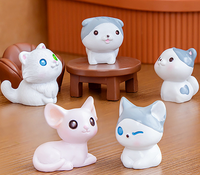 Grande demande Statue de chat en résine avec logo personnalisé style nordique animaux ornements en résine figurines de chat en résine vente en gros