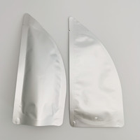 Pochette Doypack vierge en feuille d'aluminium avec bec verseur et poignée, qualité alimentaire, haute barrière, pour liquides (jus, vin, sauces, huiles), personnalisable, multi-tailles, imprimée