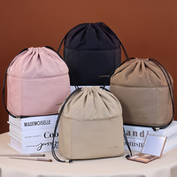 Trousse de Toilette de Voyage Grande Capacité pour Cosmétiques, Pinceaux, Soins de la Peau, Pochette de Rangement Multi-Compartiments à Cordon pour Maquillage et Activités Extérieures