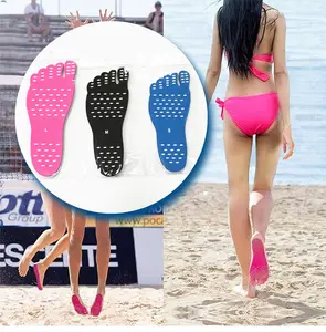 Summer Full Length Good Feet Barefoot Sticky Beach Insole Adhesive Nakefit Insoles