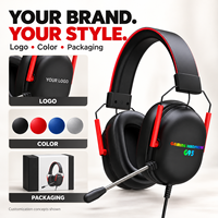 Headset Gaming Berkabel Over-Ear G95 Mikrofon Boom ABS IPX7 PC Esports Streaming Rapat Online Kantor Rumah