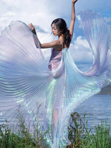 Alas de Ángel Transparentes Multicolores con Luces LED Unisex, Accesorio de Actuación <span class=keywords><strong>para</strong></span> Danza del Vientre y Otras Formas de Arte - Product Image 5