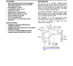 ใหม่เอี่ยม XTR111AIDGQR ชิปตัวส่งสัญญาณแปลงแรงดันไฟฟ้าแบบแม่นยำ <span class=keywords><strong>CCM</strong></span> แบบติดตั้งบนพื้นผิว MSOP10 พิมพ์ลายซิลค์สกรีน - Product Image 4