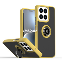 Coque de téléphone mate translucide Lichicase pour ZTE A35 A55 béquille magnétique couverture arrière pare-chocs robuste