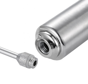 Accessoires de cuisine : Seringue injecteur de viande robuste en acier inoxydable de 2 oz avec brosse en silicone pour barbecue - Product Image 5