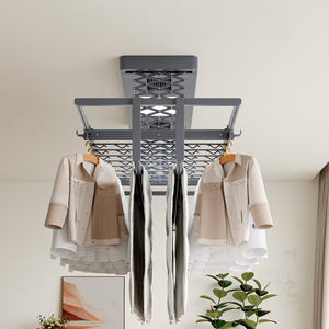 Remote controlled lifting balcony home intelligent voice control fully automatic electric drying rack - Product Image 4