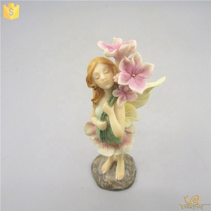 EV13125A Bán Buôn Trang Trí Sân Vườn Đẹp Nhựa Cổ Tích Cô Gái Với Hoa Bức Tượng Thu Nhỏ Bức Tượng Cổ Tích - Product Image 5