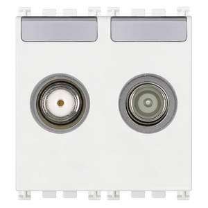 Prise TV satellite Direct Tv Rd 2 sorties blanche 5,1 cm de longueur 4,3 cm de largeur 5,3 cm de hauteur - Product Image 1