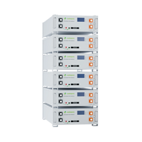 Sistema de Baterías Apilables de Alto Voltaje LiFePO4 HR-C 153.6V, Comunicación CAN, Protección IP55, Almacenamiento de Energía para Empresas e Industrias