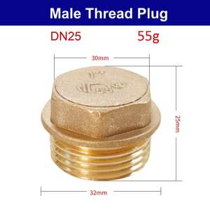 จุกปิดทองเหลืองสำหรับงานประปา - ปิดผนึกอย่างทนทานสำหรับก๊อกน้ำ วาล์ว และระบบทำความเย็น จุก/ฝาปิดทองเหลือง - Product Image 1