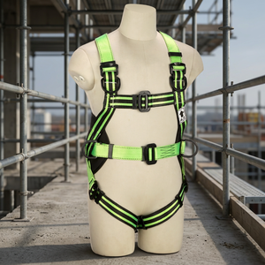 Harnais de sécurité ajustable pour tout le corps, ceinture de protection contre les chutes industrielles avec boucle en D pour les travaux de construction et de sauvetage - Product Image 2