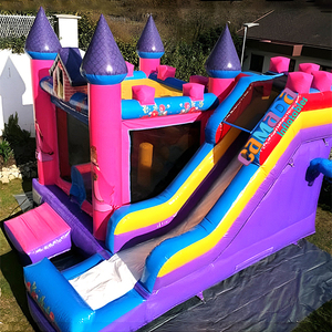 <span class=keywords><strong>Location</strong></span> de château gonflable princesse pour fête, combo château gonflable Castillo Inflable Aufblasbare Bounce Castle Slide Combination pour filles - Product Image 2