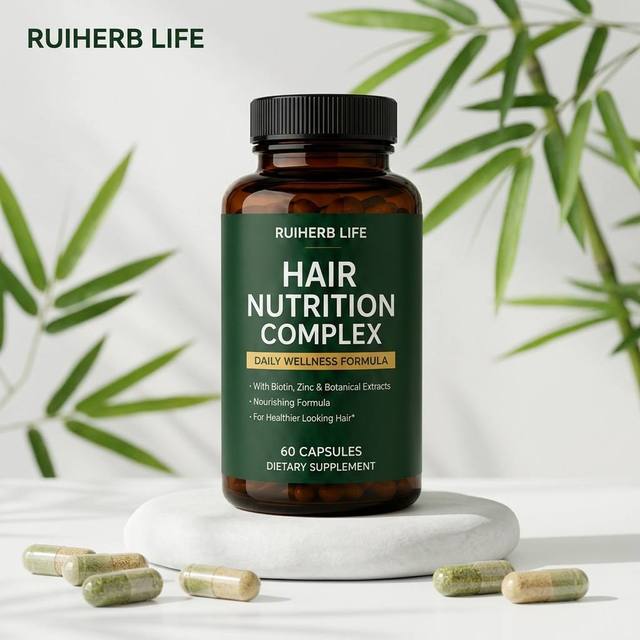 OEM Factory Biotin Zinc Herbal Daily Wellness Support Hair Nutrition Complex