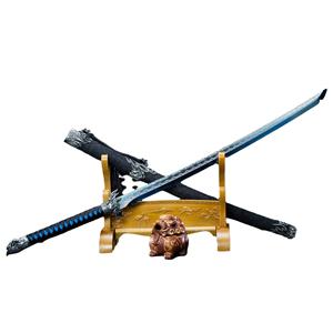 Spada Antica Longquan in Acciaio al Manganese Nero-Oro 109,5 CM, Modello Regalo per Cosplay e Collezionismo - Product Image 6