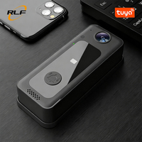 Sonnette vidéo sans fil WiFi sans abonnement avec application Tuya, résistante à l'eau, alimentée par batterie, alerte de mouvement PIR personnalisable