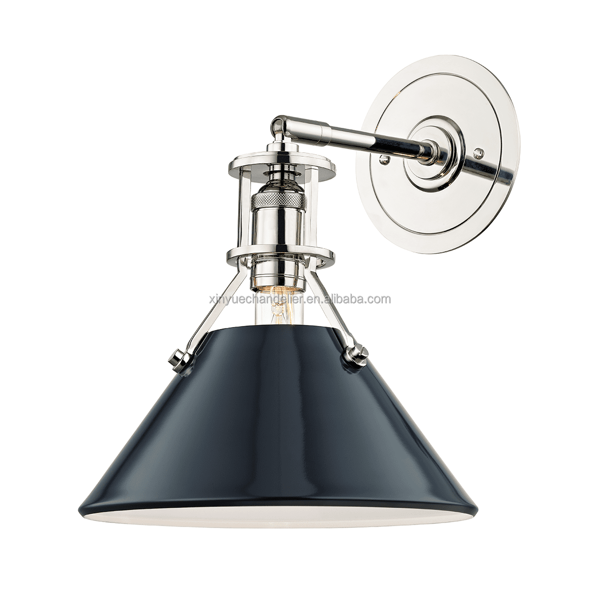 Polished Stainless Steel+Black
