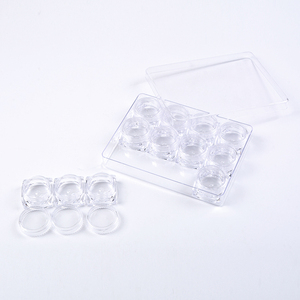 Boîte de rangement vide carrée transparente en plastique pour strass de nail art, bijoux et perles, organisateur de manucure pour salon, support de rangement pour outils - Product Image 1